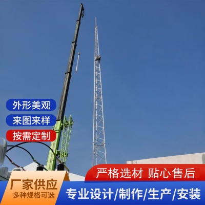避雷塔杆铁塔单管20米15米建筑避雷工程用避雷GH钢管杆现货供应
