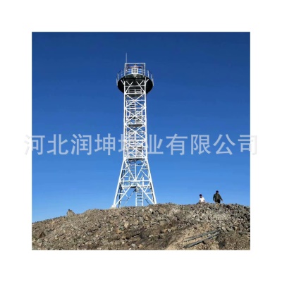 化工油田瞭望塔森林防护监控铁塔湿地观测塔山顶瞭望塔远程监控塔