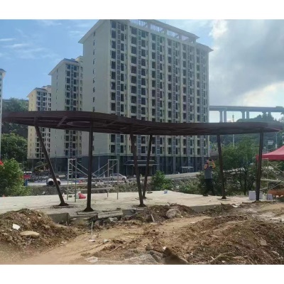 大型户外凉亭景观钢结构廊架生产厂家加工景观钢结构廊架工程