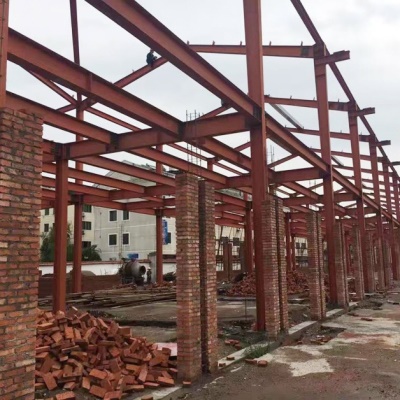 厂家供应钢结构车间户外活动场地拱形棚遮阳棚工厂过道通道车间