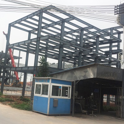 钢结构厂房加工承接轻钢收费站顶棚工程户外工地悬挑架钢结构搭建