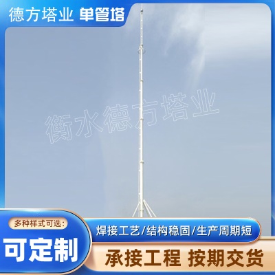 定制钢结构避雷塔单管草原信号接收发射塔高层楼顶独立避雷塔